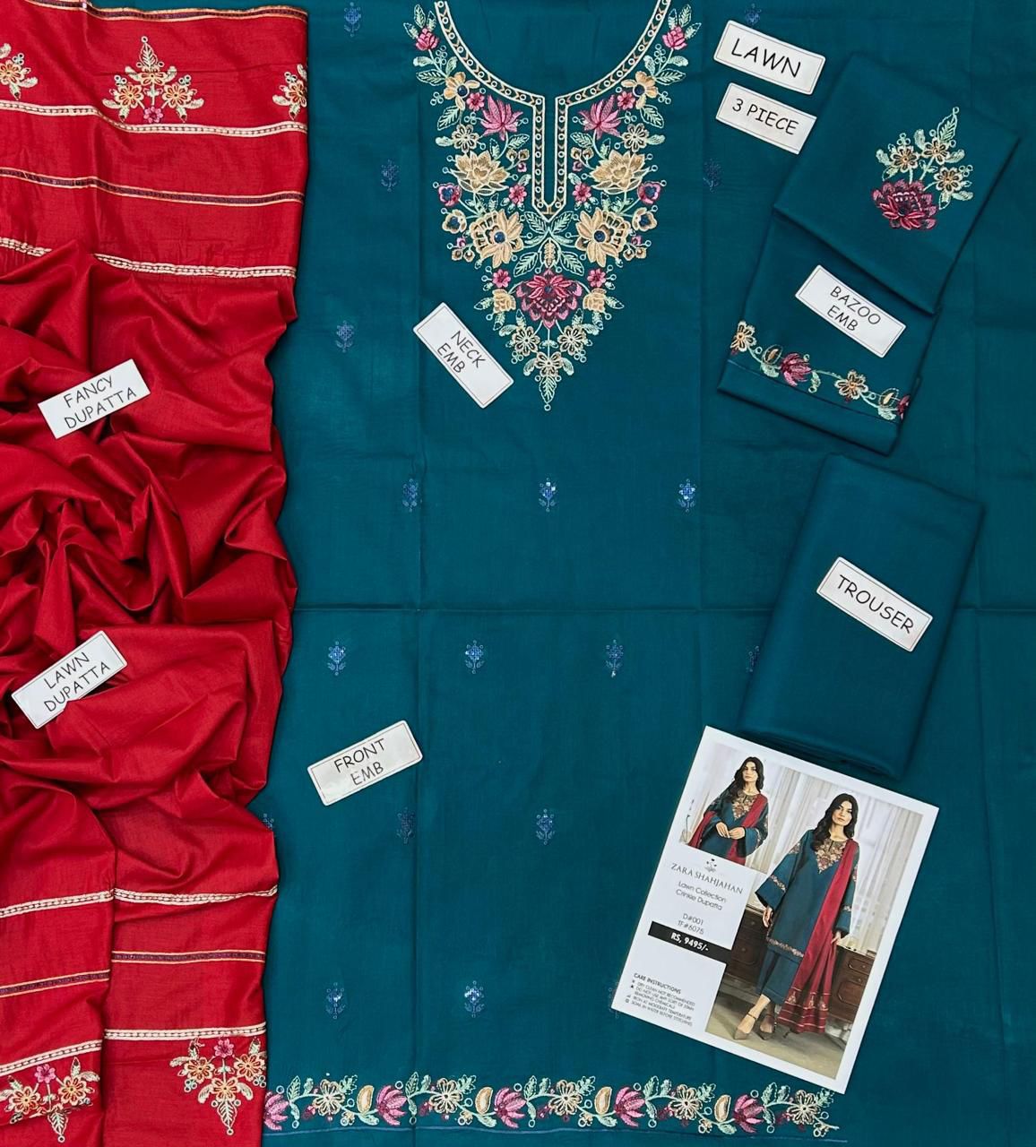 Fabric Lawn 3pc