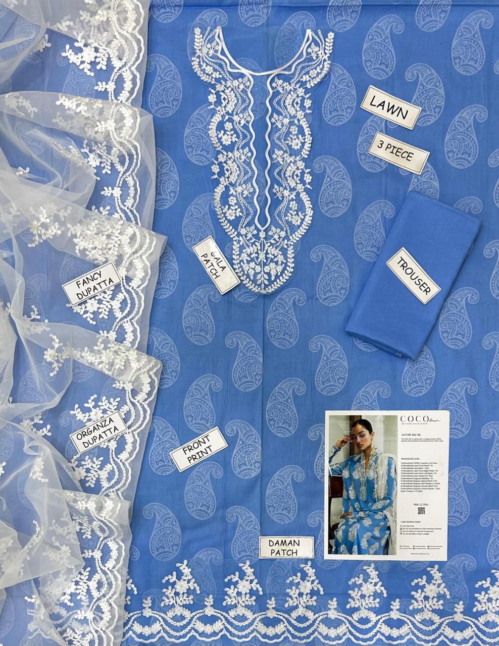 Fabric Lawn 3pc