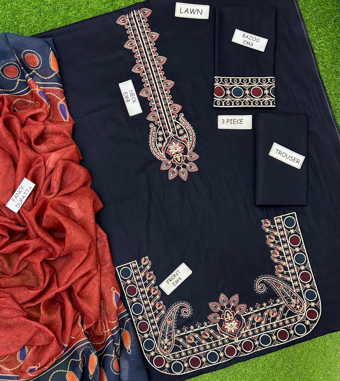 Fabric Lawn 3pc