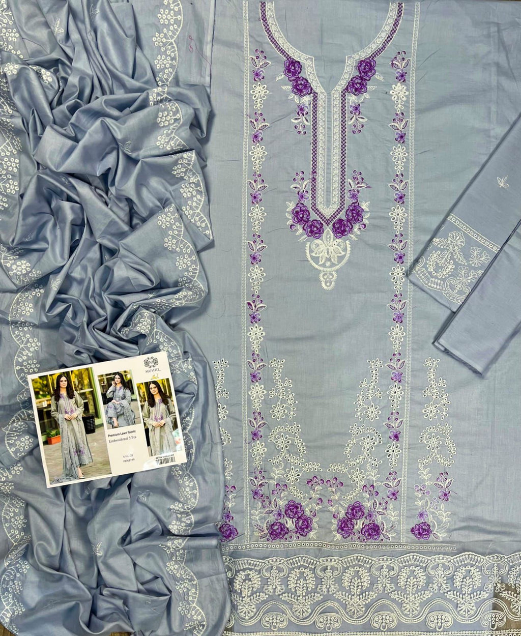 Lawn Embroided