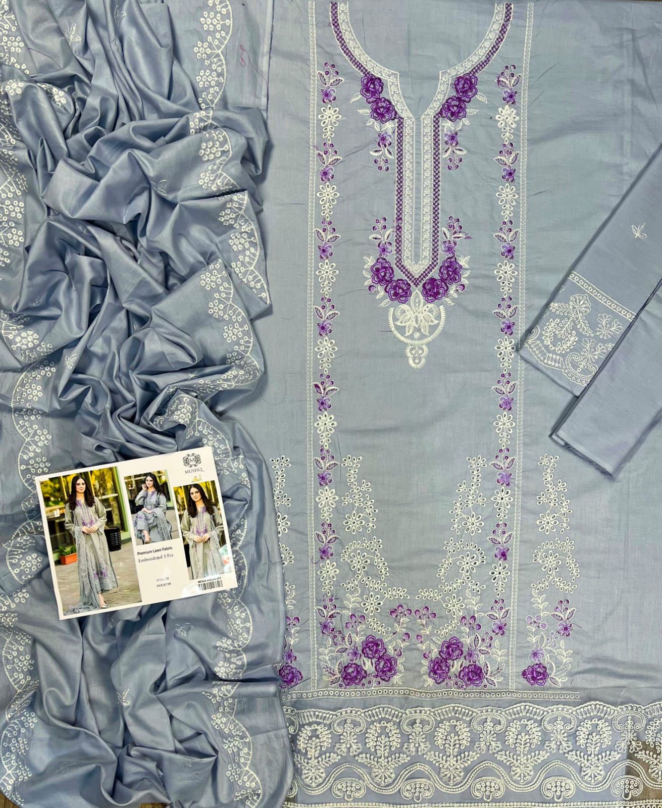 Lawn Embroided