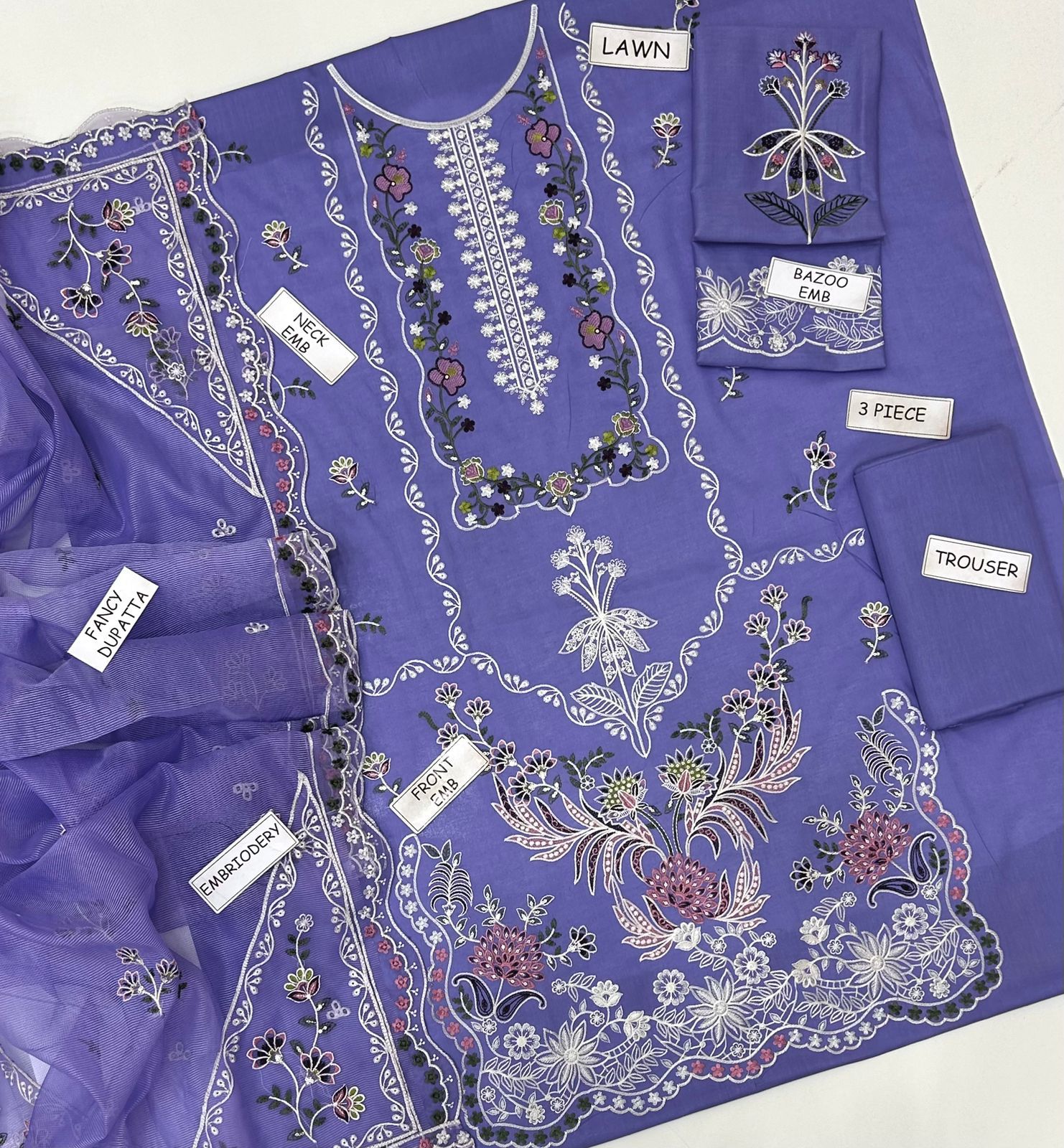 Lawn Embroided