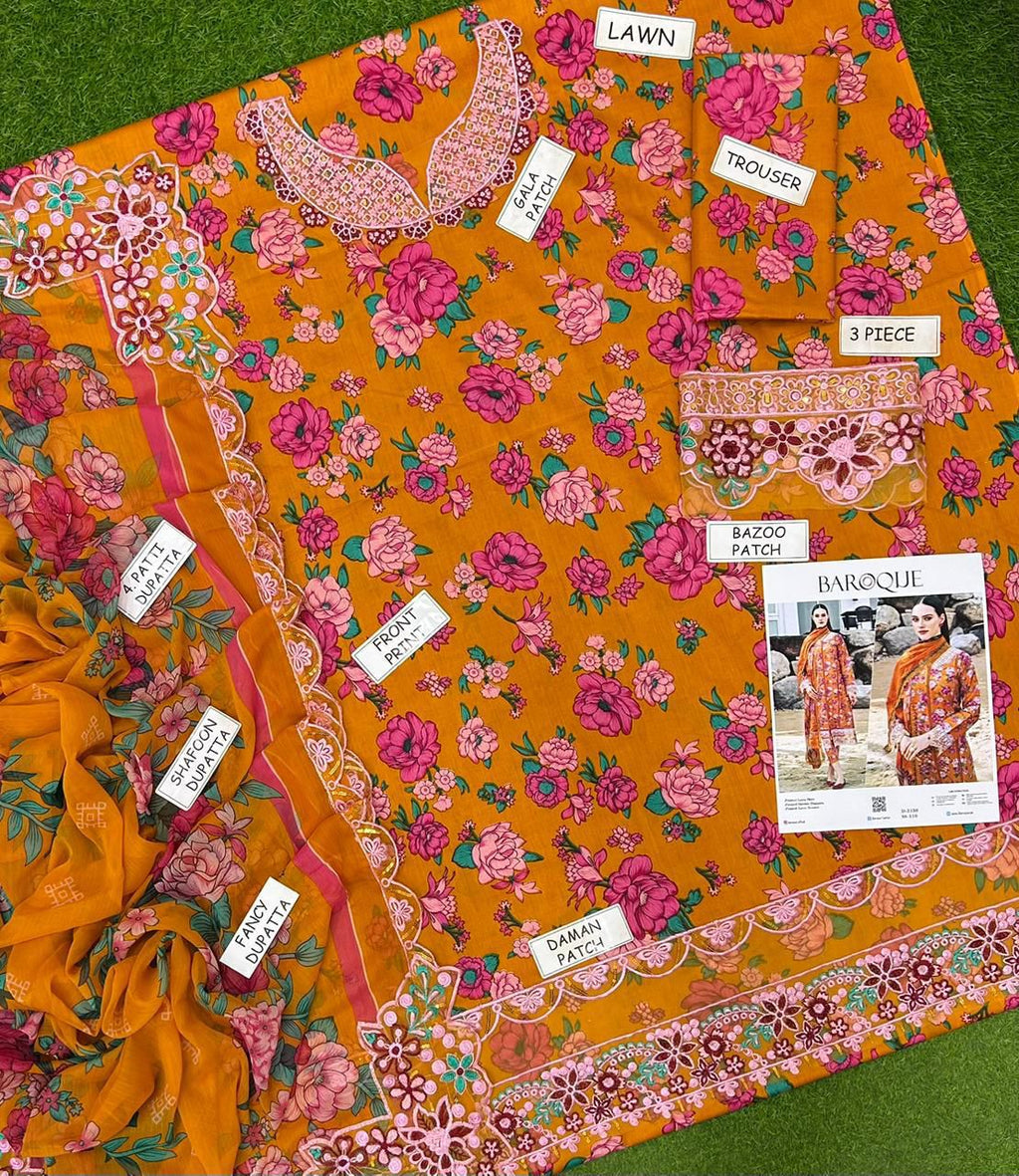 Lawn Embroided