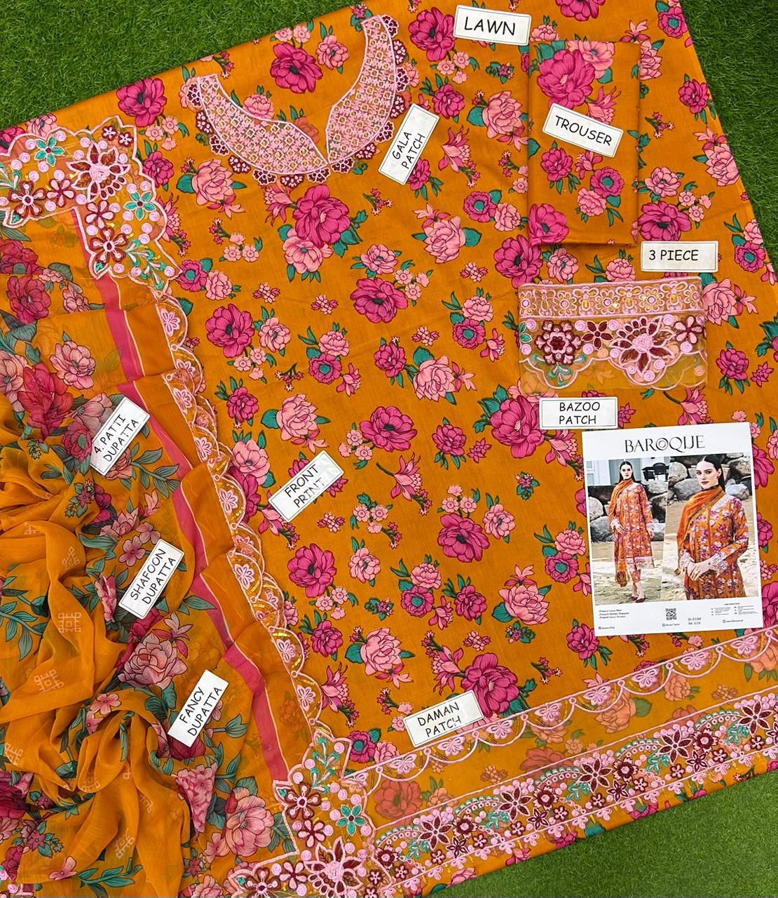 Lawn Embroided