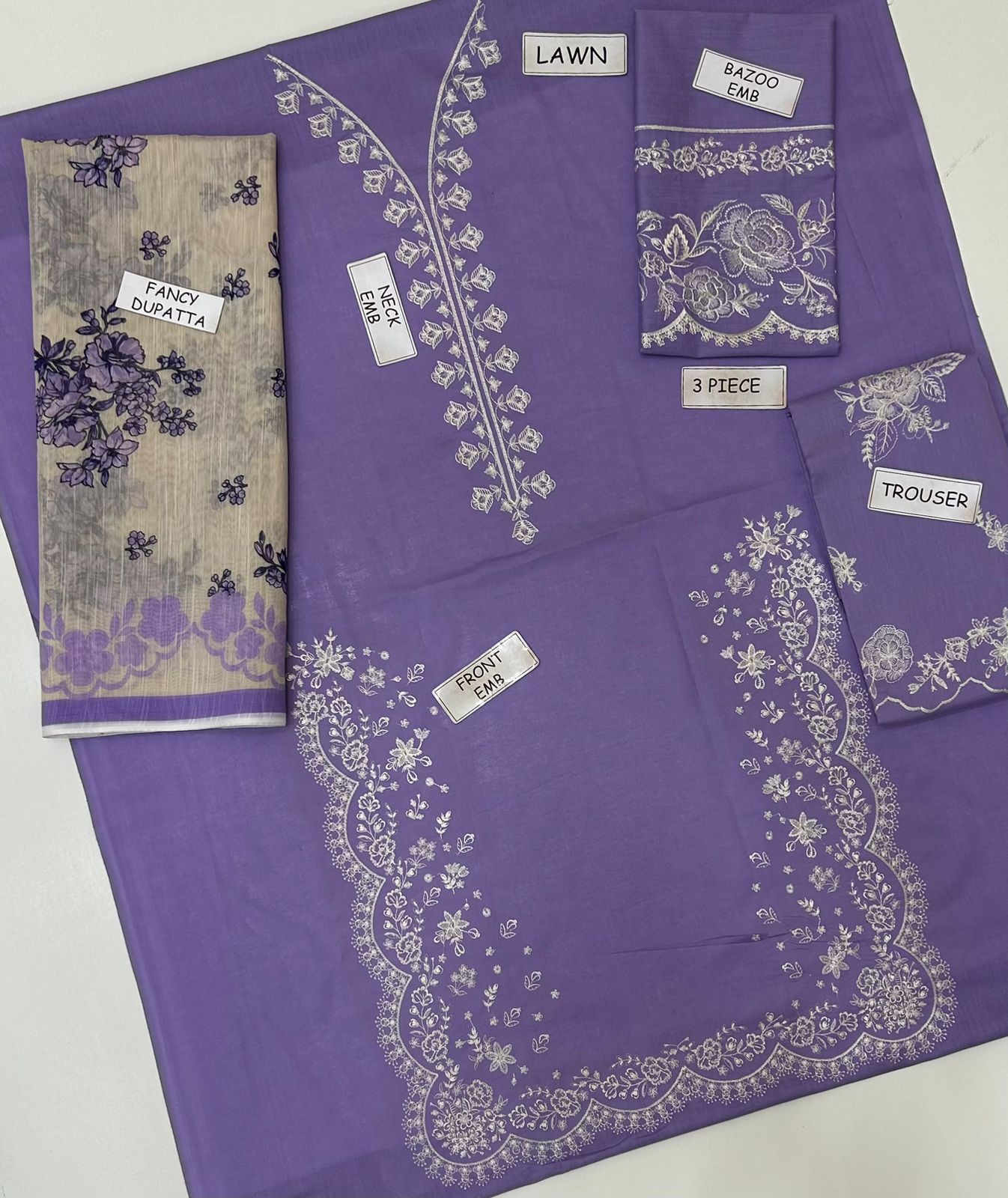 Lawn Embroided