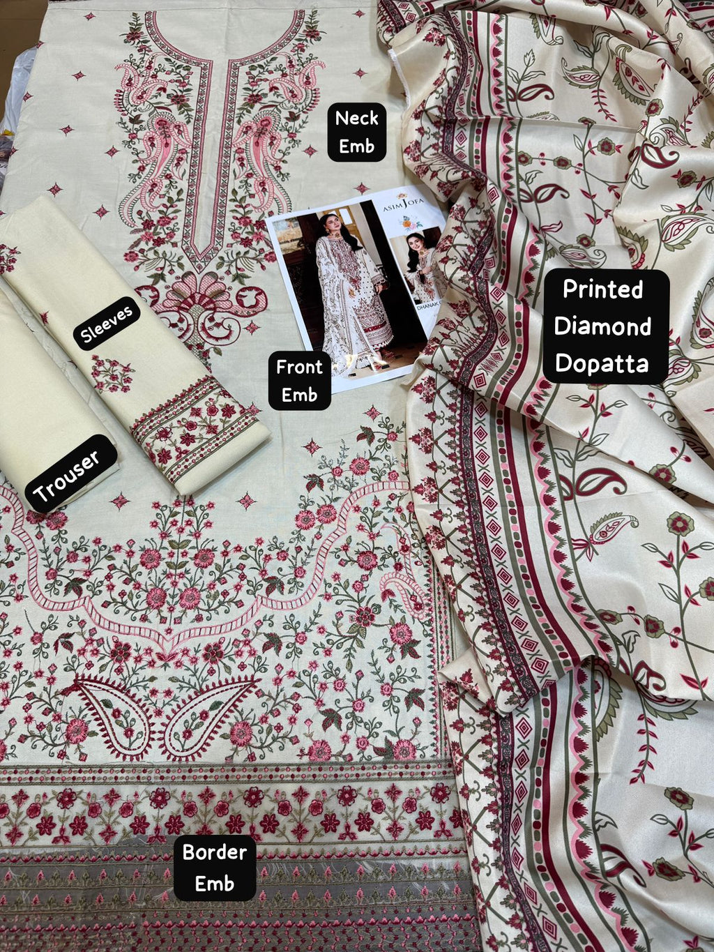 Lawn Embroided
