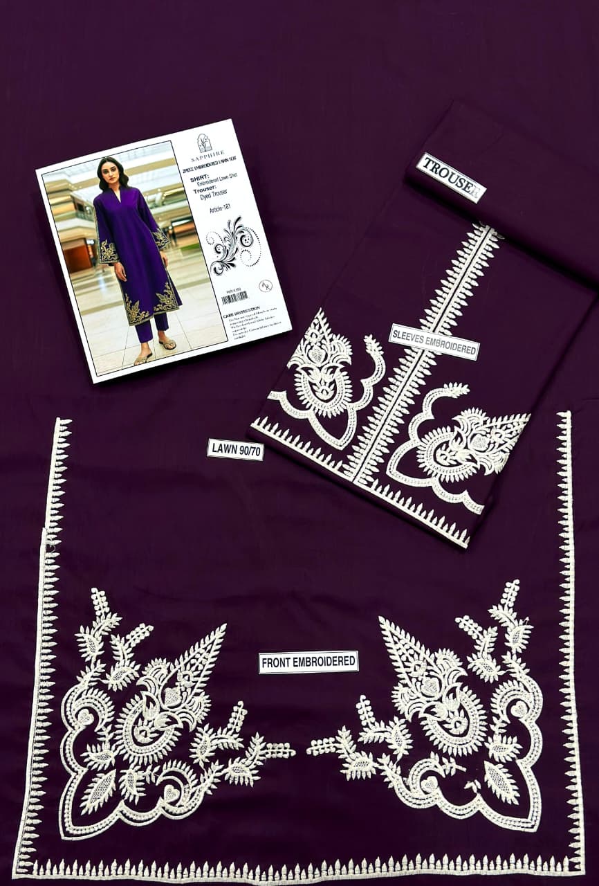 Lawn Embroided