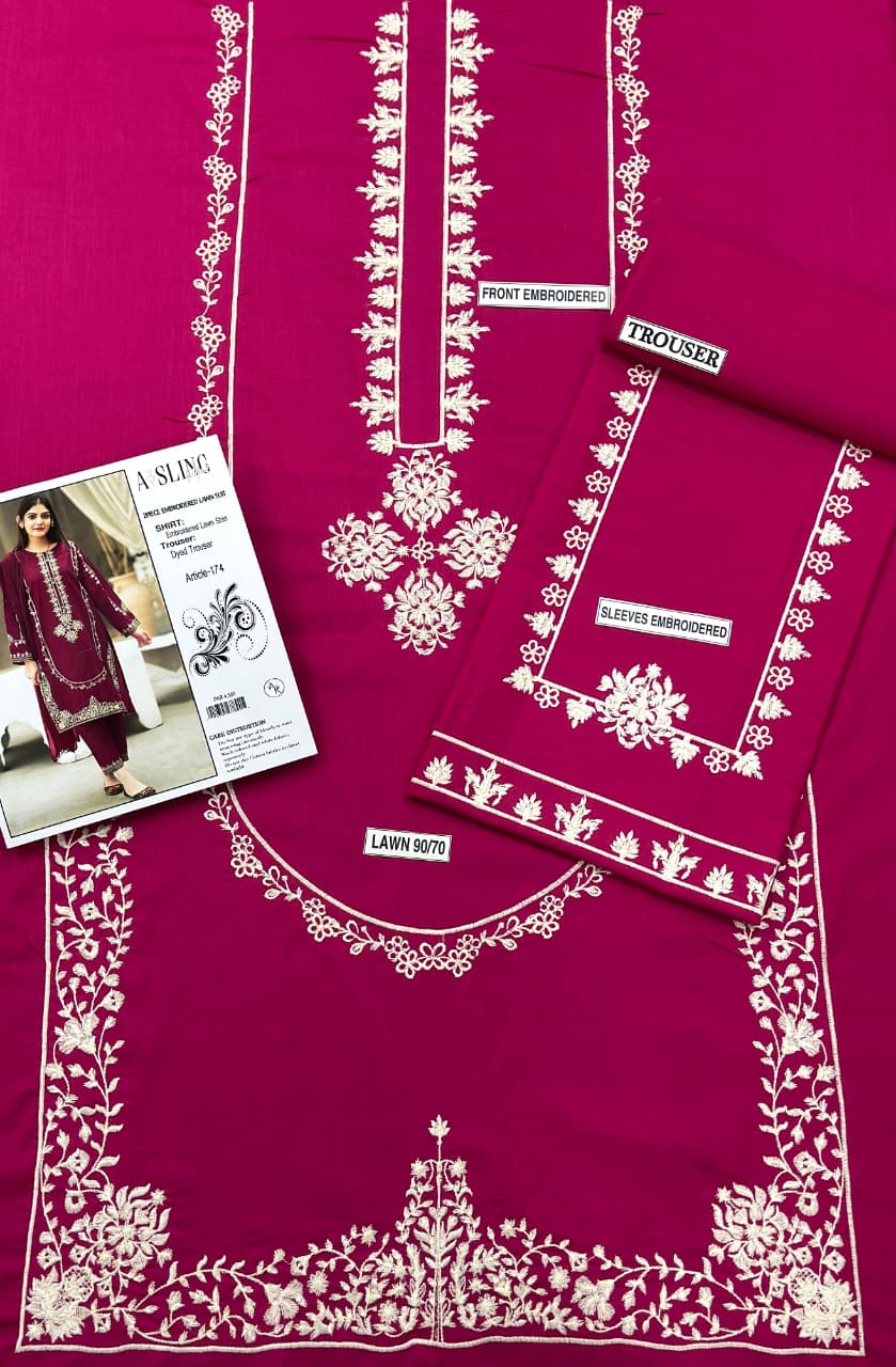 Lawn Embroided