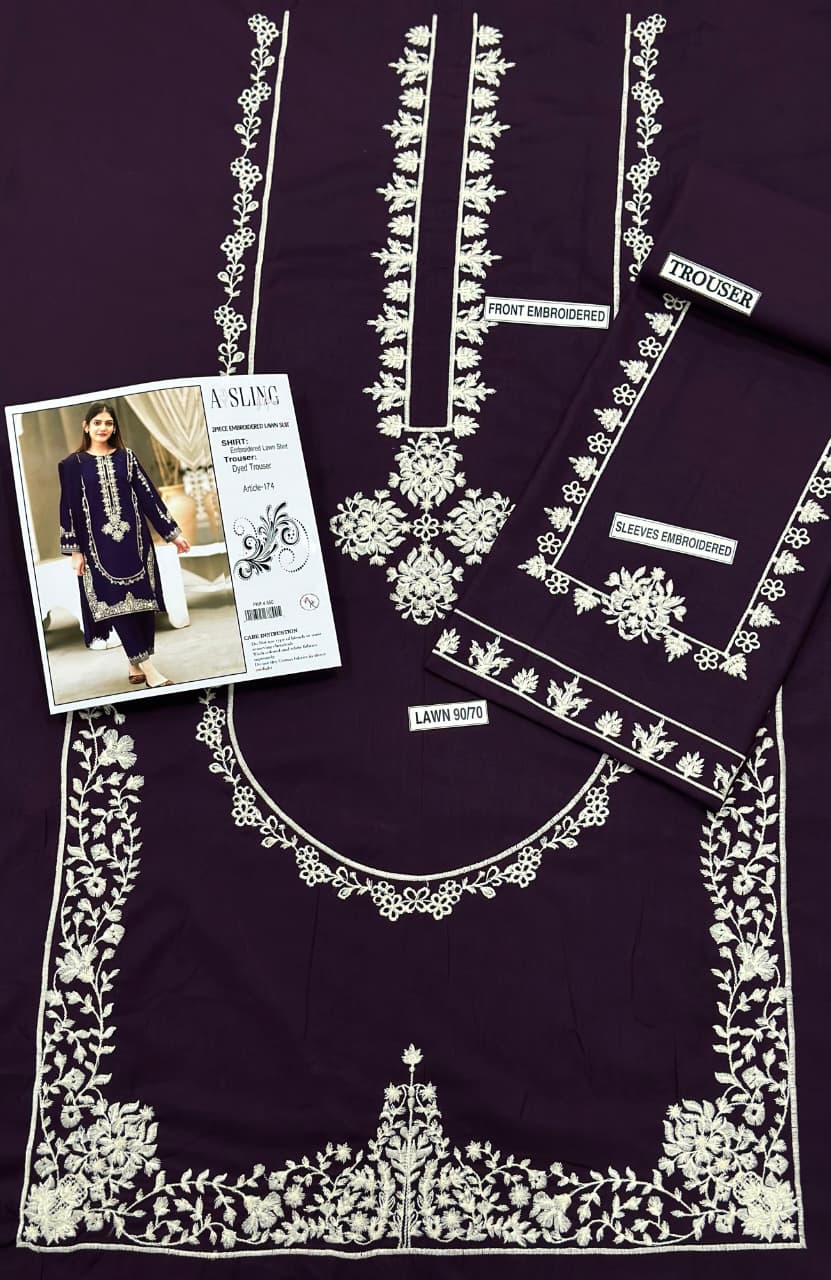 Lawn Embroided