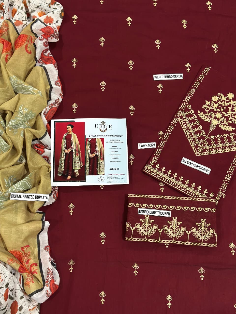 Lawn Embroided