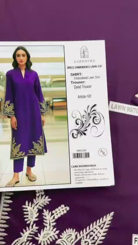 Lawn Embroided